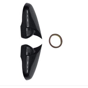 Side Rear View Mirror Cover Caps 2 Pcs 7.5 R GTD Base Compatible with MK6 MK7 2009 2020 Gloss Black Tuning in Saudi Arabia