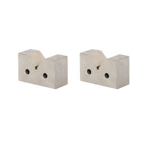 findmall Cast Iron V-Block Set - 2" x 1-1/4" x 3/4" Matched Pair - Machinist Grade Tooling for Milling, Inspection and Layout in Kuwait