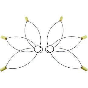 زوج/مجموعة من 2 مراوح نار الزهرة / - مصنوعة من كيفلر أراميد للراقصين 5 فتائل 2 بوصة كيفلر للعروض والمهرجانات وتدفق ممارسة الرقص الشرقي زهرة اللوتس in Kuwait