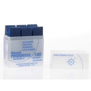 Bausch BK-51 .004" (100 microns) Blue Articulating Pre-Cut Paper Strips, Impregnated with Hydrophilic Waxes and Pharmaceutical Oils, 300 Strips in Saudi Arabia