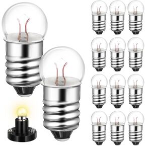 Generic 50pcs E10 Miniature Light Bulbs: 1.5 V Incandescent Screw Light Bulbs Teaching Tools for School Labs, Essential for DIY Physics Science Experiments, 0.3A in Kuwait