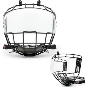 GY Hockey Helmet Cage & Face Shield Protector Combo Ice Hockey Full Face Shield Junior in Kuwait