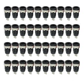 fengpeng 40PCS 4MM Banana Plugs Female Jack Socket 5 Colors Multimeter Head Panel Mount Connector Binding Post Terminal(40 Green) in Kuwait