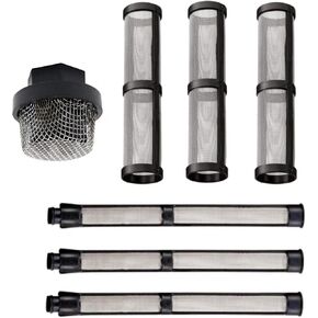 (2+4+5pk) 246385 287032 246384 Airless Spray Filter Screen Set Suction Pipe Filter Screen Spray Pump Inner Core for Graco 390 395 490 495 495 595 3400 Sprayers in Saudi Arabia