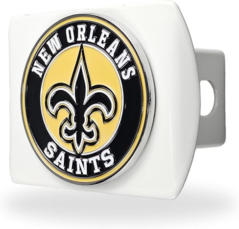 Pittsburgh Steelers NFL White Metal Hitch Cover with 3D Colored Team Logo by FANMATS - Unique 3D Team Design – Easy Installation on Truck, SUV, Car - Ideal Gift for Die Hard Football Fan in Saudi Arabia