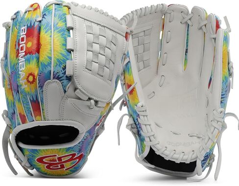 Boombah Softball Fielding Glove B7 B Web - Rainbow Tie Dye Print - Multiple Sizes in Saudi Arabia