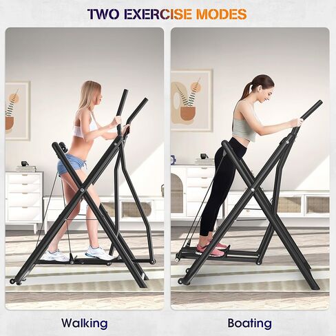 Air Walk Elliptical Glider Machine - 600LBS Capacity, Fully Assembled Low-Impact Design for Home Gym Cross-Training Arm & Leg Cardio Workout-New Version in Saudi Arabia