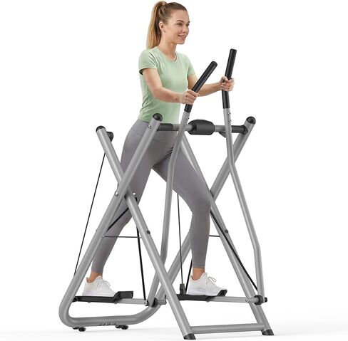 آلة شراعية بيضاوية الشكل من Air Walk - سعة 600 رطل، تصميم منخفض التأثير مُجمَّع بالكامل لتدريبات القلب والذراعين والساقين في صالة الألعاب الرياضية المنزلية - إصدار جديد in Kuwait