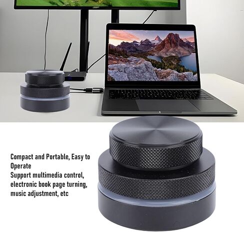 مقبض التحكم في مستوى الصوت USB VBESTLIFE، 2.4G BT USB C سلكي للتحكم في مستوى الصوت مع ضوء RGB، وحدة تحكم الوسائط المتعددة لأجهزة Android والكمبيوتر الشخصي والهاتف in Saudi Arabia