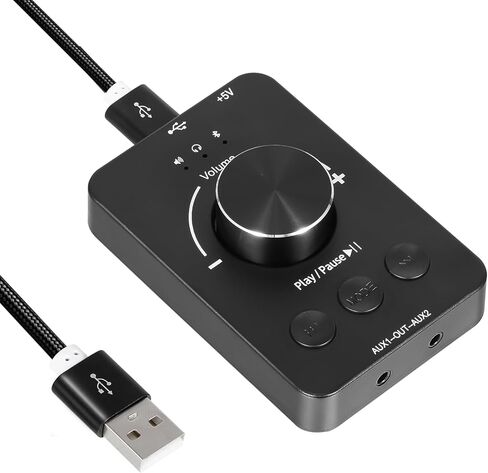 مقبض التحكم في مستوى الصوت من دوكولر، وحدة تحكم في مستوى صوت الكمبيوتر USB مع وظيفة كتم الصوت بنقرة واحدة و3 أوضاع للتحكم في مستوى الصوت، التوصيل والتشغيل، وحدة تحكم في مستوى الصوت بمقبض USB للكمبيوتر الشخصي والكمبيوتر المحمول in Saudi Arabia