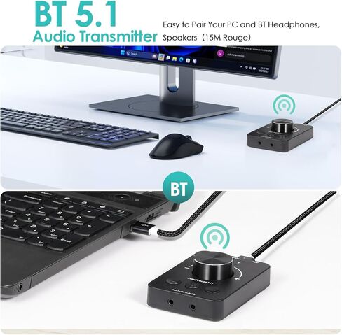 مقبض التحكم في مستوى الصوت من دوكولر، وحدة تحكم في مستوى صوت الكمبيوتر USB مع وظيفة كتم الصوت بنقرة واحدة و3 أوضاع للتحكم في مستوى الصوت، التوصيل والتشغيل، وحدة تحكم في مستوى الصوت بمقبض USB للكمبيوتر الشخصي والكمبيوتر المحمول in Saudi Arabia