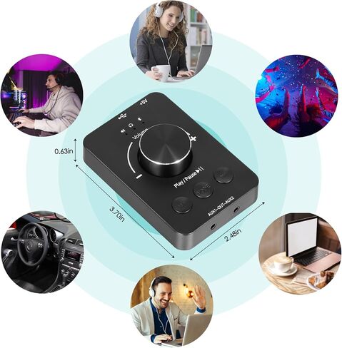 مقبض التحكم في مستوى الصوت من دوكولر، وحدة تحكم في مستوى صوت الكمبيوتر USB مع وظيفة كتم الصوت بنقرة واحدة و3 أوضاع للتحكم في مستوى الصوت، التوصيل والتشغيل، وحدة تحكم في مستوى الصوت بمقبض USB للكمبيوتر الشخصي والكمبيوتر المحمول in Saudi Arabia