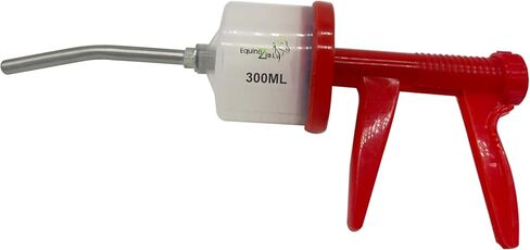 Pistol Grip Dosing Syringe 300ml – Large Capacity Stainless Steel Nozzle Veterinary Syringe for Equine, Livestock, Horse Dental Care, Oral Drenching, Durable Reusable Animal Drench Gun in Kuwait