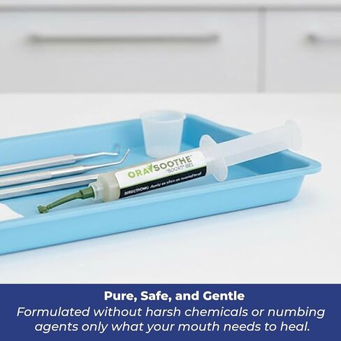 Sockit Hydrogel Oral Wound Dressing – 10g Single Applicator Syringe – Drug-Free, Natural Hydrogel for Oral Care & Comfort – Includes Instructions in Kuwait