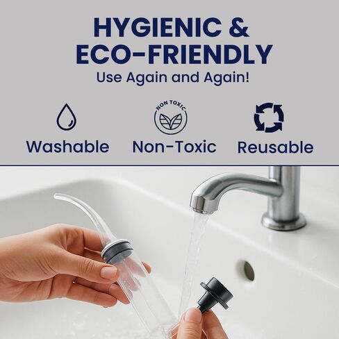 Wisdom Teeth Syringe - Pack of 5 Dental Curved Tip Syringe with Measuring Scale - Oral Care and Tonsil Stone Irrigation Syringes in Kuwait