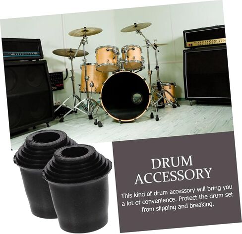 VICASKY 10pcs Non-slip Bass Drum Sleeves Rubber Drum Cushion for Enhanced Stability and Protection Replacement for Accessories in Saudi Arabia