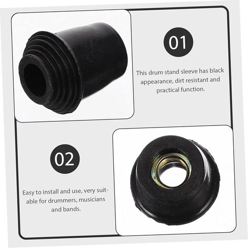 VICASKY 10pcs Non-slip Bass Drum Sleeves Rubber Drum Cushion for Enhanced Stability and Protection Replacement for Accessories in Saudi Arabia