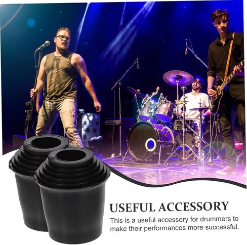 VICASKY 10pcs Non-slip Bass Drum Sleeves Rubber Drum Cushion for Enhanced Stability and Protection Replacement for Accessories in Saudi Arabia