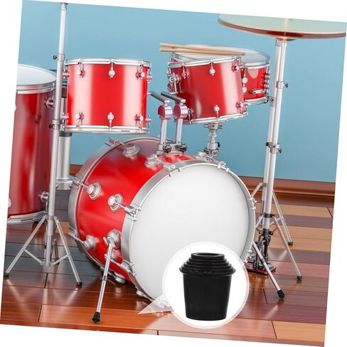 VICASKY 10pcs Non-slip Bass Drum Sleeves Rubber Drum Cushion for Enhanced Stability and Protection Replacement for Accessories in Saudi Arabia