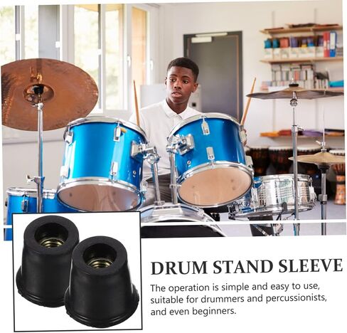 10pcs Drum Replacement Accessories Bass Drum Sleeve Rubber Sleeve Replacement Supplies in Saudi Arabia