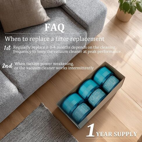 استبدال الفلتر لـ Dyson V15 V11، 3 عبوات من المرشحات المتوافقة مع Dyson V15، V15s Detect/Submarine، V11 Torque Drive/Origin/Animal/Extra/Complete قطع غيار مرشحات الفراغ اللاسلكية in Kuwait
