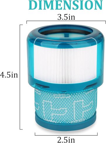 استبدال الفلتر لـ Dyson V15 V11، 3 عبوات من المرشحات المتوافقة مع Dyson V15، V15s Detect/Submarine، V11 Torque Drive/Origin/Animal/Extra/Complete قطع غيار مرشحات الفراغ اللاسلكية in Kuwait