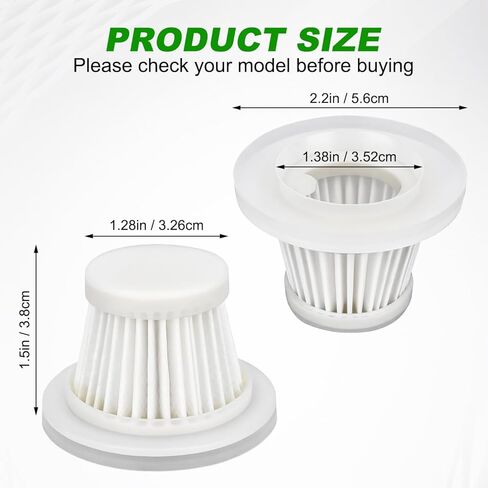 LT-117C Filters Replacement Compatible with KMM LT-117C Handheld Car Vacuum Cleaner - HEPA Vacuum Filter - 6 Pack in Saudi Arabia
