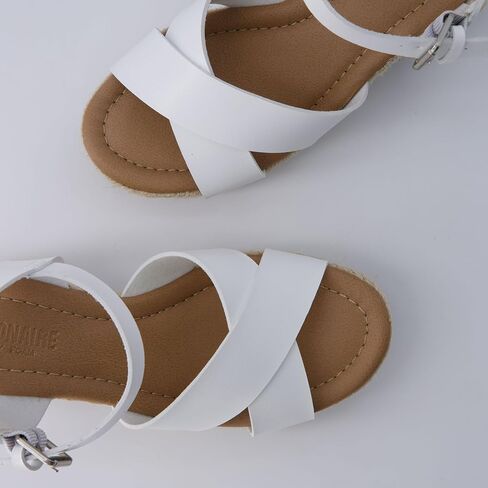 CUSHIONAIRE Women's Robbie espadrille Wedge Sandal +Memory Foam and Wide Widths Available in Kuwait
