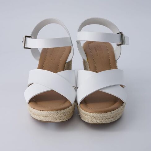 CUSHIONAIRE Women's Robbie espadrille Wedge Sandal +Memory Foam and Wide Widths Available in Kuwait