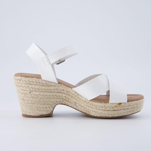 CUSHIONAIRE Women's Robbie espadrille Wedge Sandal +Memory Foam and Wide Widths Available in Kuwait