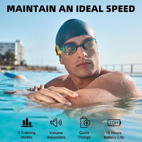 Waterproof Audible Swim Metronome, Stroke Timer with Three Training Modes, Adjustable Swimming Tempo, Multi-Functional Tempo Suitable for Swimming and Other Sports in Saudi Arabia