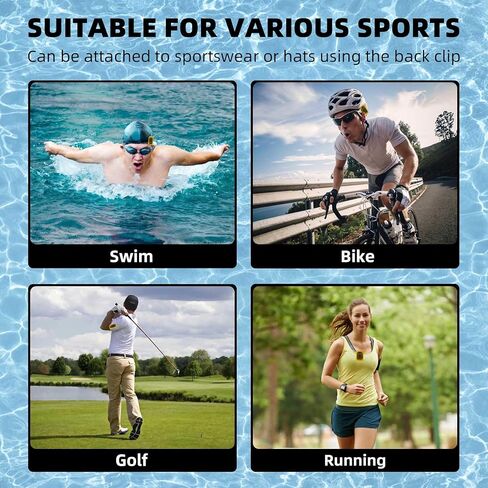 Waterproof Audible Swim Metronome, Stroke Timer with Three Training Modes, Adjustable Swimming Tempo, Multi-Functional Tempo Suitable for Swimming and Other Sports in Saudi Arabia