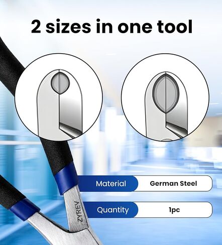 Zyrev كماشة فتاحة قارورة مزدوجة الحركة لزجاجات الأدوية وقوارير المختبر مقاس 11 مم و20 مم in Kuwait