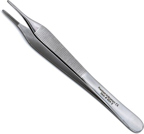 New Dental Dressing Tweezer Adson Serrated Tip Forceps Surgical Plier Stainless Steel Instruments in Saudi Arabia