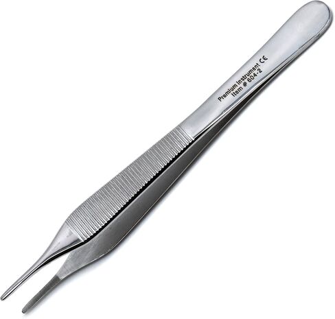 New Dental Dressing Tweezer Adson Serrated Tip Forceps Surgical Plier Stainless Steel Instruments in Saudi Arabia