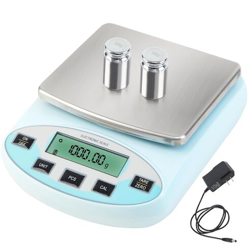 Lab Scale 6000g x 0.01g Digital Scale 0.01g Gram Accuracy, High Precision Electronic Analytical Balance, 13 Unit Conversion Scale for Kitchen Laboratory Jewelry Scientific Weighing (500g*2) in Kuwait
