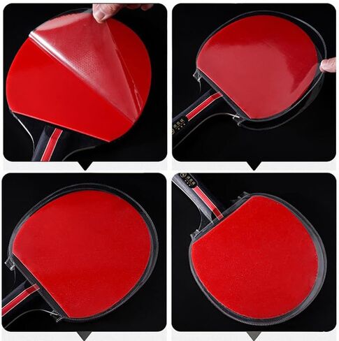 4 Pack Ping Pong Paddles Protector Film Transparent Non-Sticky Table Tennis Rackets Rubber Protective Film for Table Tennis Racket Rubber Sponge Care Kit PingPong Paddle Cleaner Cleaning Kit in Kuwait