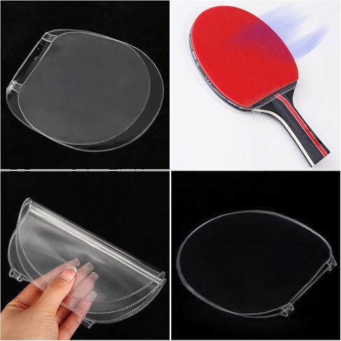 4 Pack Ping Pong Paddles Protector Film Transparent Non-Sticky Table Tennis Rackets Rubber Protective Film for Table Tennis Racket Rubber Sponge Care Kit PingPong Paddle Cleaner Cleaning Kit in Kuwait