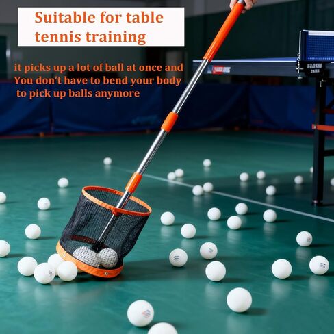 WIGERLON Table Tennis Ball Picker, Ping Pong Ball Picker，Ping Pong Ball Picker Upper for Training,Table Tennis Training and Coaching in Kuwait