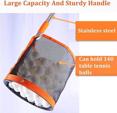 WIGERLON Table Tennis Ball Picker, Ping Pong Ball Picker，Ping Pong Ball Picker Upper for Training,Table Tennis Training and Coaching in Kuwait