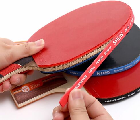6 Pack Ping Pong Paddles Side Tape 10mm Wide Pre-Cut Foam Padded Table Tennis Rackets Edge Protector Guard Finish Sponge Adhesive Strips for Table Tennis Paddle Rubber Sheet Ping Pong Racket in Kuwait