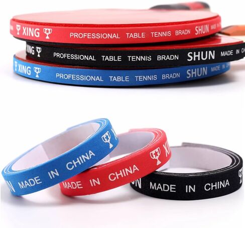 6 Pack Ping Pong Paddles Side Tape 10mm Wide Pre-Cut Foam Padded Table Tennis Rackets Edge Protector Guard Finish Sponge Adhesive Strips for Table Tennis Paddle Rubber Sheet Ping Pong Racket in Kuwait