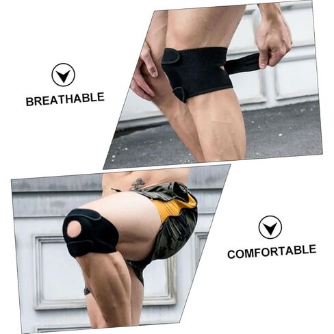 NOLITOY 2pcs Breathable Knee Support Sleeves Lightweight Neoprene Compression Pads for Running Climbing Weightlifting and Sports Activities in Saudi Arabia