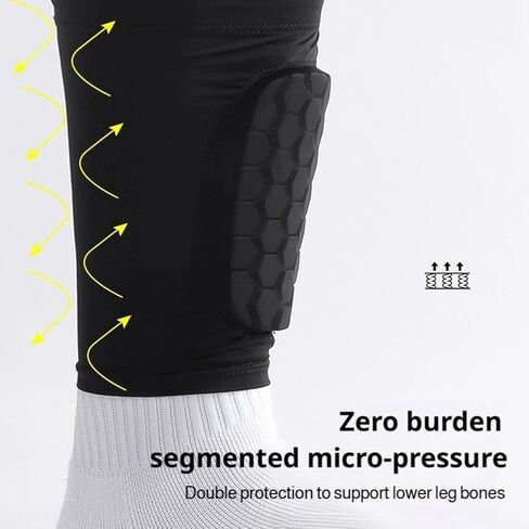 Pack Knee Compression Sleeves,EVA Honeycomb Light Compression Leg Sleeves,Breathable and Non-SlipKnee Pads for Volleyball Gym Running Workout Sports,Hex Knee PadsSleeves for Men and Women in Saudi Arabia