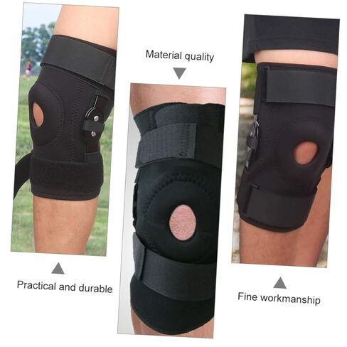 1pc Knee Pads Breathable Running Knee Patella Stabilizer Knee Strap Knee Cover Pro Pads Patella Stabilizer Strap Sleeve Support Package Aluminum Alloy Pressurize Fitness, 33X22CM, Black in Saudi Arabia