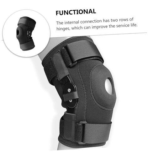 1pc Knee Pads Breathable Running Knee Patella Stabilizer Knee Strap Knee Cover Pro Pads Patella Stabilizer Strap Sleeve Support Package Aluminum Alloy Pressurize Fitness, 33X22CM, Black in Saudi Arabia