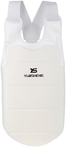 Unisex Taekwondo Karate Chest Guard Protector, Foam Padded Vest with Adjustable Straps, Size M (21.6 x 14.2 in), for Adults and Children in Saudi Arabia