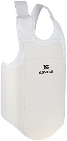 Unisex Taekwondo Karate Chest Guard Protector, Foam Padded Vest with Adjustable Straps, Size M (21.6 x 14.2 in), for Adults and Children in Saudi Arabia