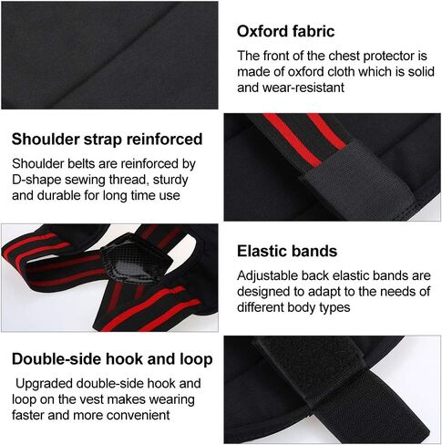 Alomejor Chest Protector,Lightweight High-Impact Protection,Sparring Equipment,Double-Sided Design for Martial Artists Taekwondo MMA Kickboxing Competition Training in Saudi Arabia
