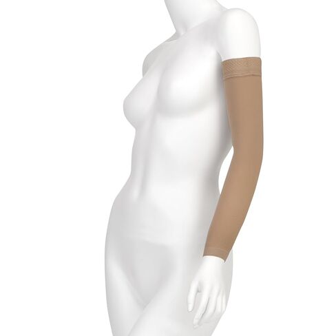 Juzo Soft 2001CG DreamSleeve 20-30mmHg w/Silicone Top Band Model: 2001MXCG - MAX, Size: IV - Large, Length: R-Regular, Color: Pink 43 in Saudi Arabia